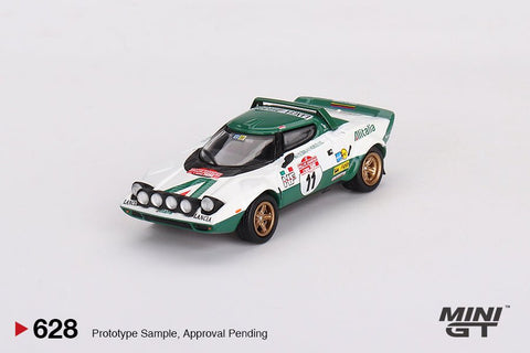 Mini GT 1:64 Lancia Stratos HF 1975 Rally Sanremo Winner 11 - White - GT Hobby Store