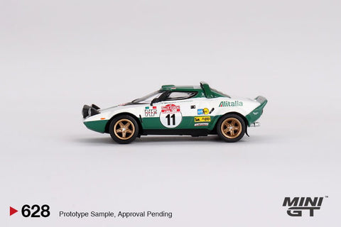 Mini GT 1:64 Lancia Stratos HF 1975 Rally Sanremo Winner 11 - White - GT Hobby Store