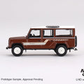Mini GT 1:64 Land Rover Defender 110 1985 County Station Wagon – Russet Brown - GT Hobby Store