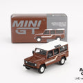 Mini GT 1:64 Land Rover Defender 110 1985 County Station Wagon – Russet Brown - GT Hobby Store