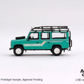 Mini GT 1:64 Land Rover Defender 110 1985 Station Wagon Green - GT Hobby Store