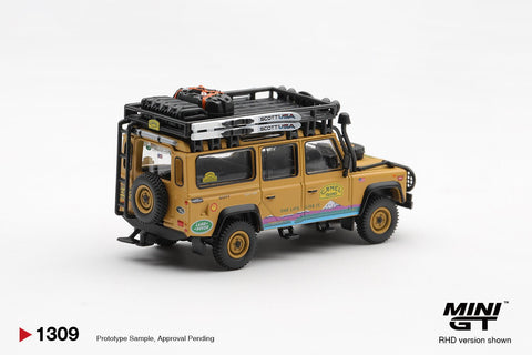Mini GT 1:64 Land Rover Defender 110 1998 Camel Trophy Tierra del Fuego CT.10 USA - GT Hobby Store