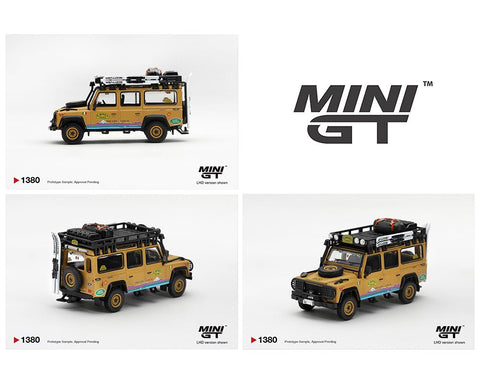 Mini GT 1/64 Land Rover Defender 110 1998 Camel Trophy Tierra del Fuego CT.24 Italy - GT Hobby Store