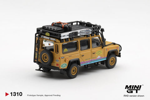 Mini GT 1:64 Land Rover Defender 110 1998 Camel Trophy Tierra del Fuego CT.36 Romania - GT Hobby Store