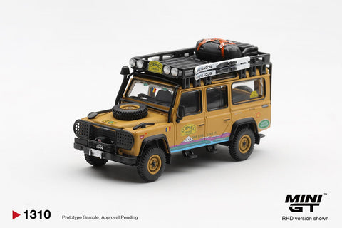 Mini GT 1:64 Land Rover Defender 110 1998 Camel Trophy Tierra del Fuego CT.36 Romania - GT Hobby Store