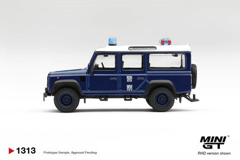 Mini GT 1/64 Land Rover Defender 110 Royal HK Police Tai Po District – Blue – Hong Kong Exclusive - GT Hobby Store