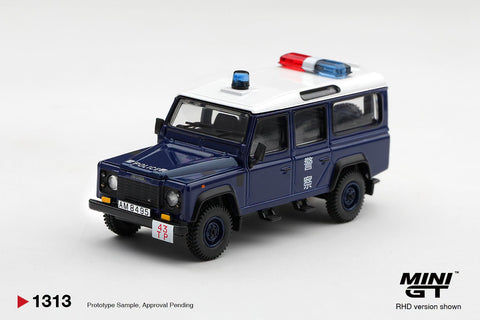 Mini GT 1/64 Land Rover Defender 110 Royal HK Police Tai Po District – Blue – Hong Kong Exclusive - GT Hobby Store