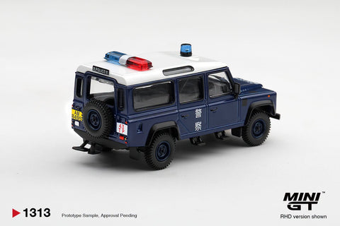 Mini GT 1/64 Land Rover Defender 110 Royal HK Police Tai Po District – Blue – Hong Kong Exclusive - GT Hobby Store