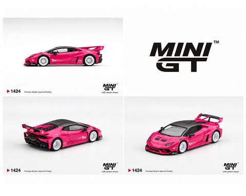 Mini GT 1/64 LB★WORKS Lamborghini Huracán GT Ruby Purple - GT Hobby Store