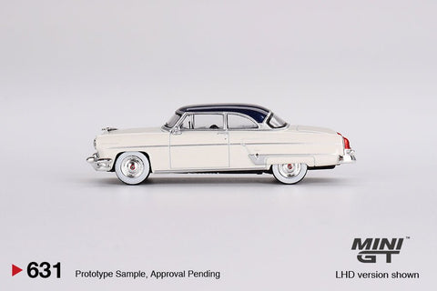 Mini GT 1:64 Lincoln Capri 1954 – Arctic White / Atlantic Blue - GT Hobby Store