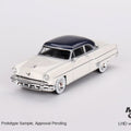 Mini GT 1:64 Lincoln Capri 1954 – Arctic White / Atlantic Blue - GT Hobby Store