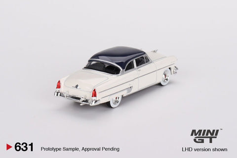 Mini GT 1:64 Lincoln Capri 1954 – Arctic White / Atlantic Blue - GT Hobby Store