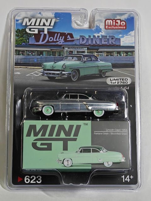 Mini GT 1:64 Lincoln Capri 1954 – Parklane Green / Bloomfield Green - GT Hobby Store
