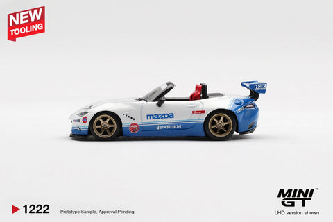 Mini GT 1:64 Mazda Miata MX - 5 (ND) Pandem IMSA – White - GT Hobby Store