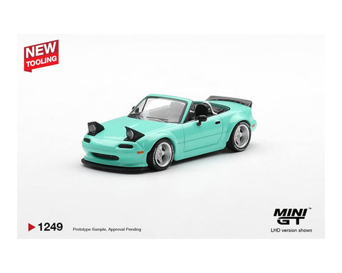 Mini GT 1:64 Mazda MX - 5 (NA) Pandem – Mint Green – Limited Edition - GT Hobby Store