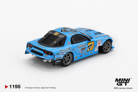 Mini GT 1:64 Mazda RX - 7 RE - Amemiya 2025 D1GP – Blue - GT Hobby Store