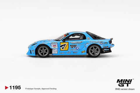 Mini GT 1:64 Mazda RX - 7 RE - Amemiya 2025 D1GP – Blue - GT Hobby Store