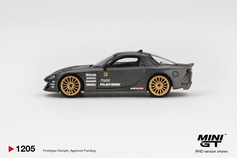 Mini GT 1:64 Mazda RX - 7 RE - Amemiya Matsukiyo KOKU 3 Rotor NA - 7 TAS 2025 Best Tuned Car Award – Carbon - GT Hobby Store