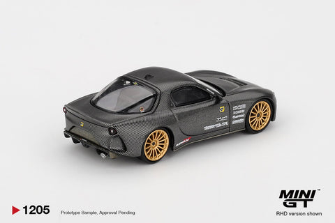 Mini GT 1:64 Mazda RX - 7 RE - Amemiya Matsukiyo KOKU 3 Rotor NA - 7 TAS 2025 Best Tuned Car Award – Carbon - GT Hobby Store