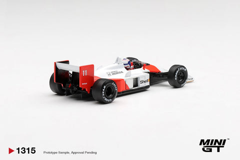 Mini GT 1:64 McLaren MP4/4 11 Alain Prost 1988 Canadian Grand Prix 2nd Place- Limited Edition - GT Hobby Store