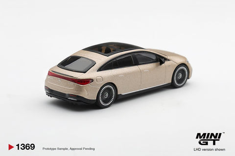 Mini GT 1/64 Mercedes-AMG EQS 53 Gold - GT Hobby Store