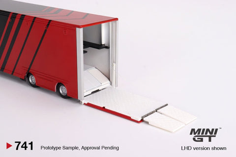 Mini GT 1:64 Mercedes - Benz Actros w/ Racing Transporter “ADVAN” - GT Hobby Store