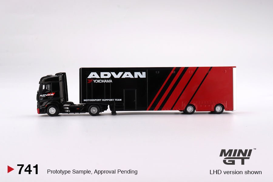 ミニカー MINI GT Actros ADVAN Transporter 1/64 GT Hobby Store - Gundam / Diecast / Model Kits / Tools