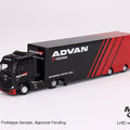 Mini GT 1:64 Mercedes - Benz Actros w/ Racing Transporter “ADVAN” - GT Hobby Store