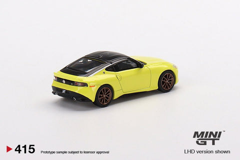 Mini GT 1:64 Mijo Nissan Z Proto Spec 2023 Ikazuchi Yellow - GT Hobby Store