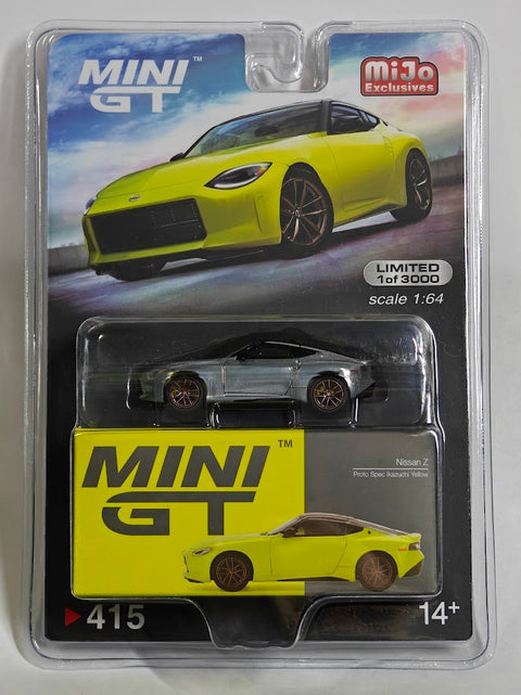 Mini GT 1:64 Mijo Nissan Z Proto Spec 2023 Ikazuchi Yellow - GT Hobby Store