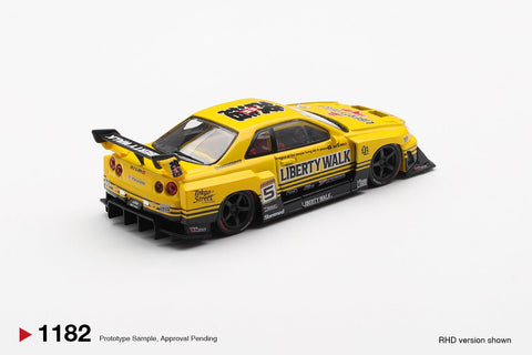 Mini GT 1:64 Nissan LB - ER34 Super Silhouette SKYLINE Sport Yellow - GT Hobby Store