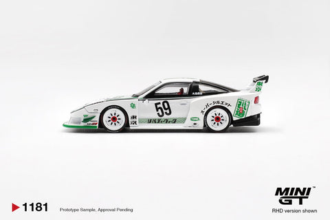 Mini GT 1:64 Nissan LB - Silhouette 180SX – White - GT Hobby Store