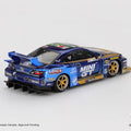 Mini GT 1:64 Nissan LB-Super Silhouette S15 SILVIA 555 Team MINI GT Liberty Walk 2025 Formula Drift – Chrome Blue - GT Hobby Store