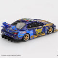 Mini GT 1:64 Nissan LB - Super Silhouette S15 SILVIA 555 Team MINI GT Liberty Walk 2025 Formula Drift Halloween Special – Chrome Blue - GT Hobby Store