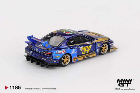 Mini GT 1:64 Nissan LB - Super Silhouette S15 SILVIA 555 Team MINI GT Liberty Walk 2025 Formula Drift Halloween Special – Chrome Blue - GT Hobby Store
