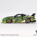 Mini GT 1/64 Nissan LB-Super Silhouette S15 SILVIA 555 V2 2024 – Green – Formula Drift Japan - GT Hobby Store