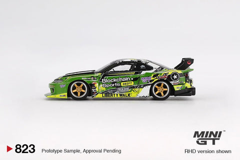 Mini GT 1/64 Nissan LB-Super Silhouette S15 SILVIA 555 V2 2024 – Green – Formula Drift Japan - GT Hobby Store