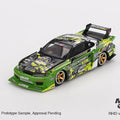 Mini GT 1/64 Nissan LB-Super Silhouette S15 SILVIA 555 V2 2024 – Green – Formula Drift Japan - GT Hobby Store