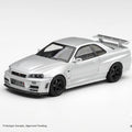 Mini GT 1:64 Nissan NISMO R34 GT-R Z-Tune Silver - GT Hobby Store