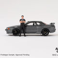Mini GT 1:64 Nissan Skyline GT - R (R32) Nismo Gunmetal W/ Matsuda Figure – Tsugio Matsuda Collection - GT Hobby Store