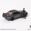 Mini GT 1:64 Nissan Skyline GT - R (R32) Nismo Gunmetal W/ Matsuda Figure – Tsugio Matsuda Collection - GT Hobby Store