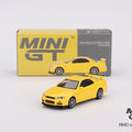 Mini GT 1:64 Nissan Skyline GT - R (R34) V - Spec – Lightning Yellow - GT Hobby Store
