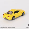 Mini GT 1:64 Nissan Skyline GT - R (R34) V - Spec – Lightning Yellow - GT Hobby Store