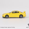 Mini GT 1:64 Nissan Skyline GT - R (R34) V - Spec – Lightning Yellow - GT Hobby Store