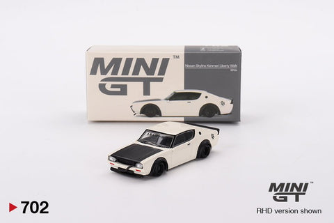 Mini GT 1:64 Nissan Skyline Kenmeri Liberty Walk – White - GT Hobby Store