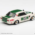 Mini GT 1/64 Nissan Skyline LB-WORKS “HAKOSUKA” – White / Green - GT Hobby Store