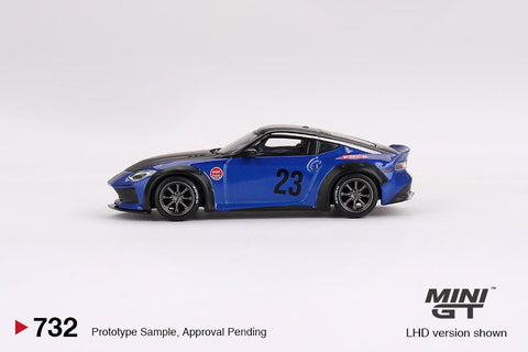 Mini GT 1:64 Nissan Z LB - NATION WORKS – Serian Blue - GT Hobby Store