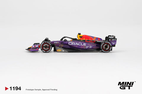 Mini GT 1:64 Oracle Red Bull Racing RB19 1 Max Verstappen 2023 F1 2023 Las Vegas GP Winner - GT Hobby Store