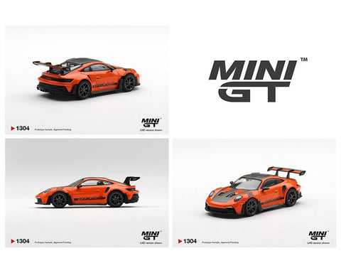 Mini GT 1:64 Porsche 911 (992) GT3 RS Weissach Package – Gulf Orange – Limited Edition - GT Hobby Store