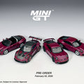 Mini GT 1:64 Porsche 911 (992.1) Rubystone Red Set of 4 – Special Edition - GT Hobby Store